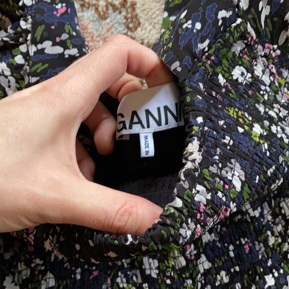 Ganni Georgette Floral Maxi Dress - 36 - Picture 8 of 10